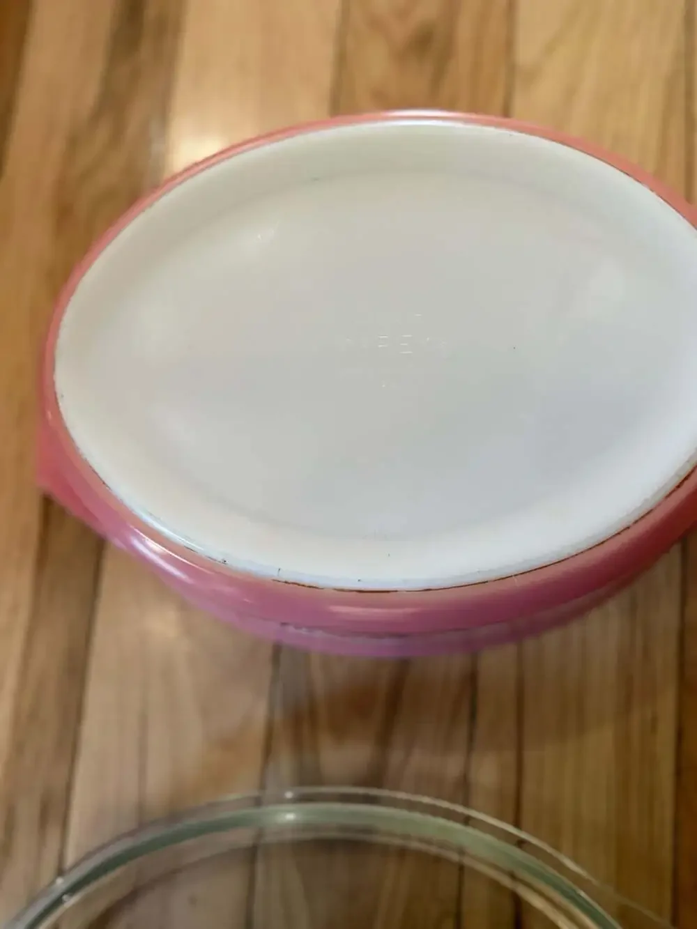 Vintage Pyrex Pink Daisy 2.5 Quart Oval Casserole Dish #045 with Lid